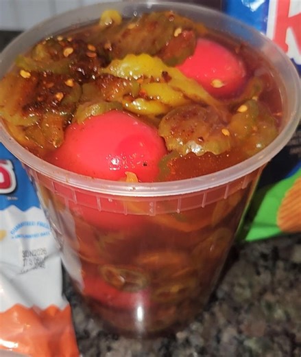 5 Pickled Eggs,pickles, Jalapeños, Banana Peppers, Spices (vegetarian) - Etsy
