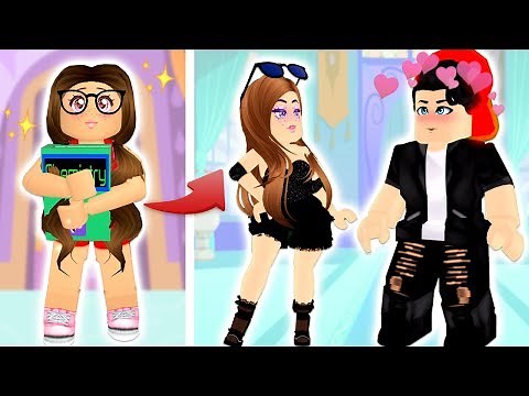 The Nice Girl Turned Into A Rebel To Impress The Bad Boy... Roblox Royale High Roleplay