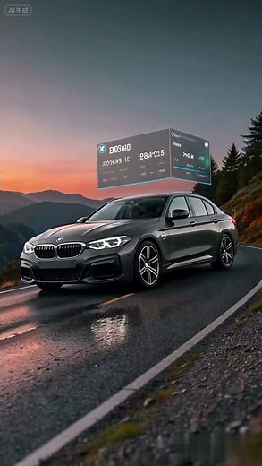 BMW Key Transforms into i4 eDrive35! Sunset Highway Chase｜Hyper-Real Car Cinematic