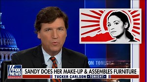 Radiant in white. Bathed in the glow of holy righteousness. A prophet for our times. Imagine Isaiah, but with nails to match the handbag. That’s how New York Magazine describes AOC. | Tucker Carlson Tonight