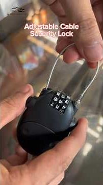 Adjustable Cable Security Combination Lock #lock #adjustable #luggagelock #helmetlock