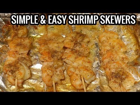 OVEN BAKED SHRIMP SKEWERS