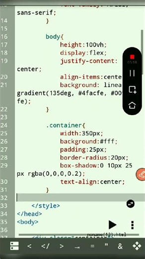 Build a Weather App Using HTML CSS & JavaScript ☁️⚡ #Shorts #javascript