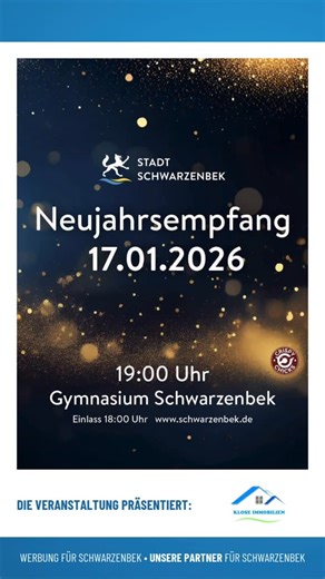 Locals Schwarzenbek on Instagram: "🎉 Neujahrsempfang 2026 in Schwarzenbek 🎉 Die Stadt Schwarzenbek lädt herzlich zum Neujahrsempfang ein – alle sind willkommen! Freuen Sie sich auf einen abwechslungsreichen Abend mit bester Unterhaltung: 🎶 Live-Musik der Crispy Chicks 💃 Mitreißende Tänze der Tanzgesellschaft ⭐ Die traditionellen Sternsinger Dazu gibt es spannende Gespräche und Impulse mit dem Bürgermeister, dem Bürgervorsteher sowie Gästen aus Wirtschaft und Politik – inklusive eines Ausblic