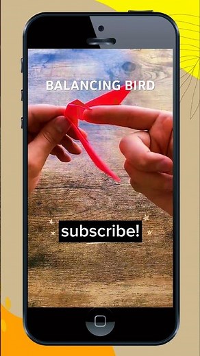 How to make BALANCING BIRD from simple paper?