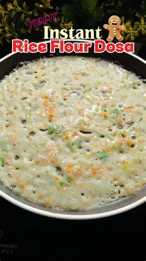 Instant Rice Flour Dosa Recipe | Without Fermentation | Easy Breakfast 🫰✨ #shorts