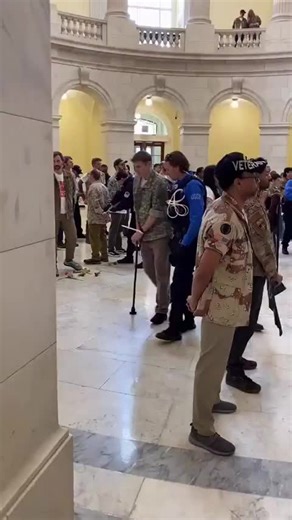 U.S. Military veterans are occupying the Cannon building in the nation’s Capitol to protest the US’s war on Iran and Israel’s genocide on Gaza.