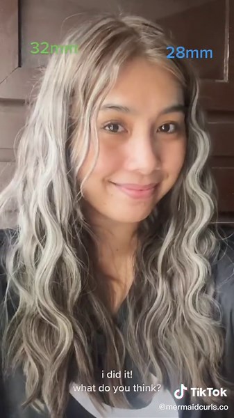 Mermaid Hair: 28mm vs 32mm Curling Wand | Curl Comparison