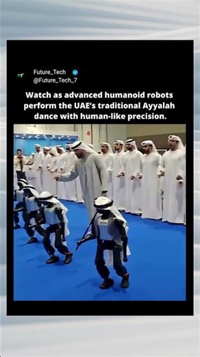 Robots Just Learned the UAE’s Traditional Dance! 🤯🇦🇺🤖#shorts