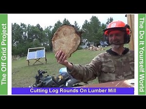 Cutting Perfect Rounds From Logs On The Chainsaw Mill