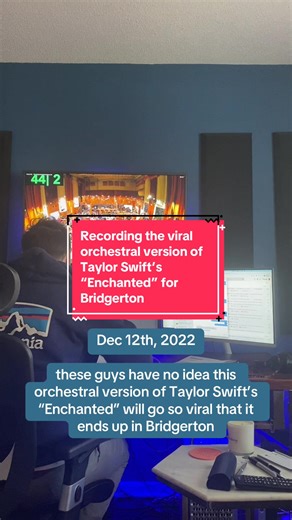 Throwback to the day we recorded “Enchanted” w/ the Budapest Scoring Orchestra! #bridgerton #enchanted #taylorswift #orchestra #fyp @Bridgerton @Taylor Nation