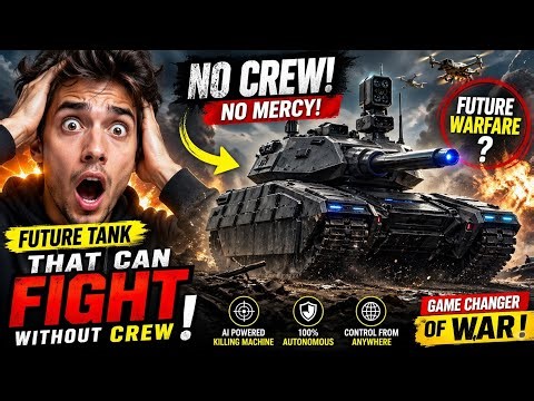 “No Crew… Just AI! 😱 Is This Tank the End of Human Soldiers?”