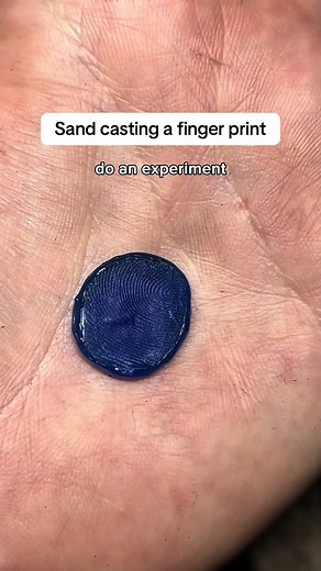 Sand Casting Experiments with Fingerprints