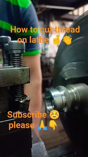 7 February 2026 How to cut thread on lathe 🤞👏