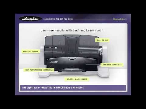 Swingline Light Touch Heavy Duty Hole Punch Demo Video - 74357