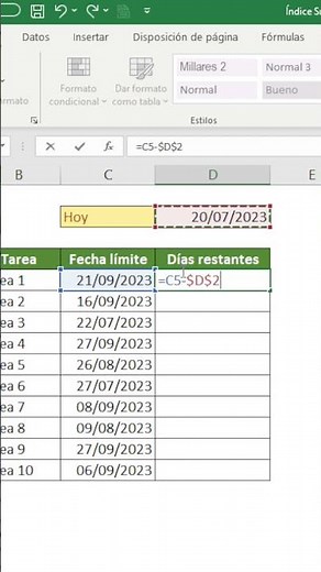 COUNTDOWN in EXCEL 😎