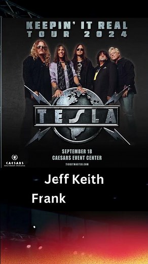 TESLA - NEXT UP ... Keepin' It Real Tour comes to Caesar's Southern Indiana this Wednesday!
