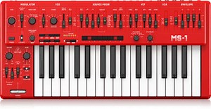 Behringer MS-1-RD Analog Synthesizer in RED