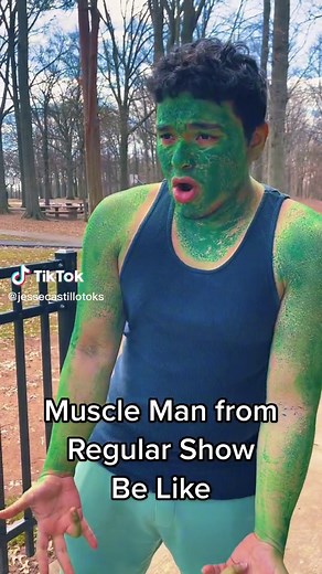 Muscle Man Working at the Park | Regular Show Impressions