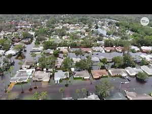 Daytona Beach Hurricane Ian damage: Widespread flooding seen in drone footage