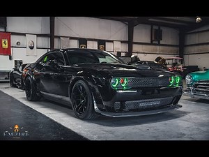 Darth Vader Themed Dodge Challenger Widebody - Full Customization: Mods H&R Lowering Springs + More