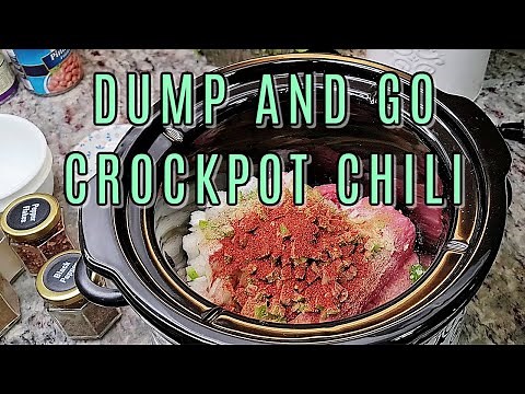 TURKEY CHILI | Slow Cooker Turkey Chili Recipe | Dump And Go CROCKPOT Meals