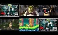 Mix of 6 videos from youtube : Shrek 1 part two part 3 or -art 4