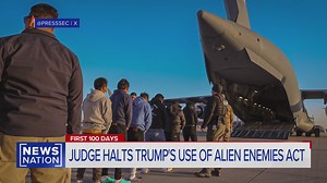 Secretary of State Marco Rubio announced on Sunday that hundreds of members of the Tren de Aragua gang have been deported under the Alien Enemies Act of 1798, even as a federal judge ordered the removals be temporarily stopped. NewsNation's Libbey Dean has more. | NewsNation