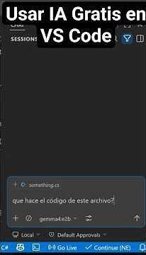 Using FREE Local AI Models in VS Code #dev #ia #ai #shorts