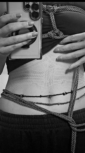 Ajá Marie on Instagram: "The Unraveling... just might be my favorite part. For now. 🪢 . . . . #shibari #shibariart #shibariartist #learning #beginner #novice #bondage #ropes #ropeart #bondageart #riggerintraining"