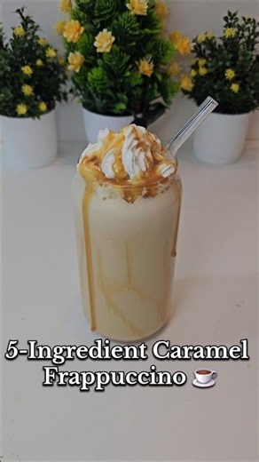 5-Ingredient Caramel Frappuccino | Easy Homemade Coffee Recipe ☕🤎