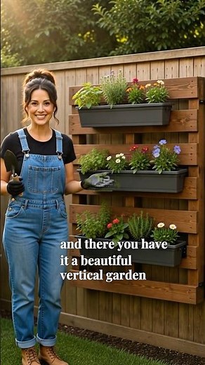 Easy DIY Vertical Garden Wall for Beginners | Garden Transformation #diygarden #backyardmakeover