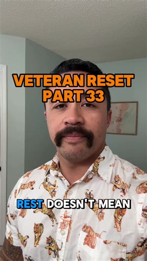 Veteran Reset Part 33 – Meaningful Rest Reset Rest used to be delayed or earned. After service, rest becomes intentional. Recovery is part of discipline now. Follow for Part 34. #military #veteran #militarylife #veteranreset