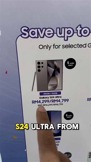 Samsung is offering special deals from 11am at The Exchange TRX for today only. Samsung Galaxy S24 Ultra for RM4,299, Galaxy Z Flip 6 for RM3,799, Galaxy S23 FE for RM1,999, Galaxy Buds FE for RM199 and Galaxy Watch FE for RM399. #samsung #TheExchange #trx | SoyaCincau.com