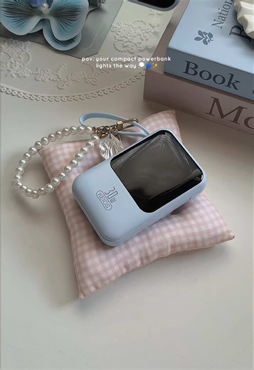 Compact Power Bank with Flashlight Features