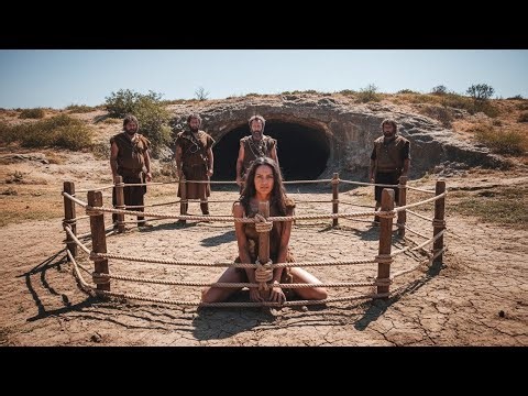 Life Million Years Ago: Girl, Dog & Lion vs Hunters | Prehistoric Survival Story
