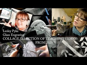 Glass engraving tutorial for beginners teaching collage 1