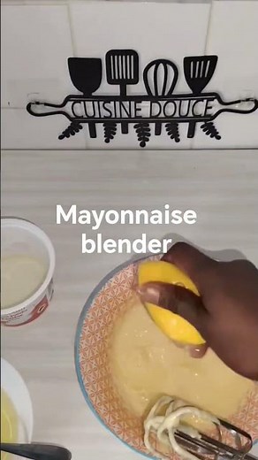 mayonnaise maison avec un blender ou un mixeur 🥚🥄✨ #artculinaire #food #mayonnaise