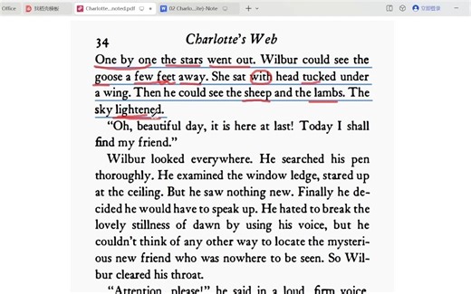 美国文学 | 夏洛特的网 Charlotte's Web 节选讲解 二