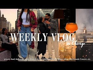 WEEKLY VLOG | back in Chicago, wild halloween party, Kaytranada had us OUT, grocery haul & just life