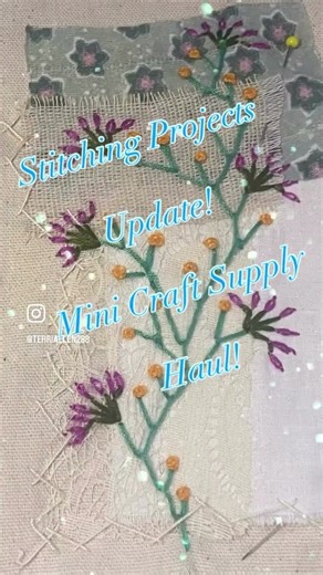 Stitching Projects Update-Inspired by Jennifer Clouston #embroidery #slowstitching #sewing #crafts