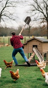 Python Sneaks Into Coop – Chaos Ensues Watch The Unexpected Twist #python #wildlife #funny