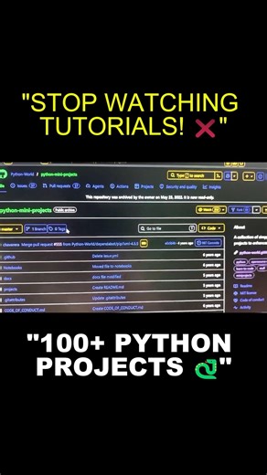"Don't get left behind! 💀 This secret repo is the ONLY way to master Python in 2026! 🚀" #shorts