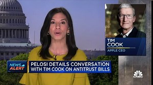 Pelosi details conversation with Apple CEO Tim Cook on antitrust bills