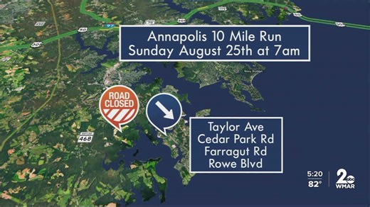 A quick look at Downtown Annapolis ahead of the 10-mile run