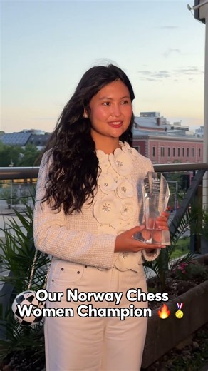Champion of Norway Chess Women 2026: Bibisara Assaubayeva 🏆 #NorwayChess