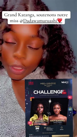 Grand Katanga soutenons notre miss Dadawa Muruashi