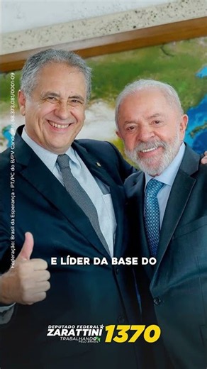 Zarattini é time do Lula no Congresso Nacional! 🇧🇷