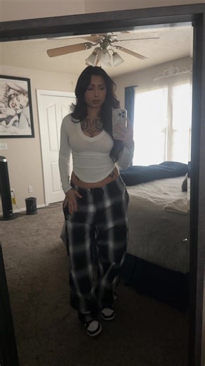 Cargo Checker Pants Fashion with Selina Reyna