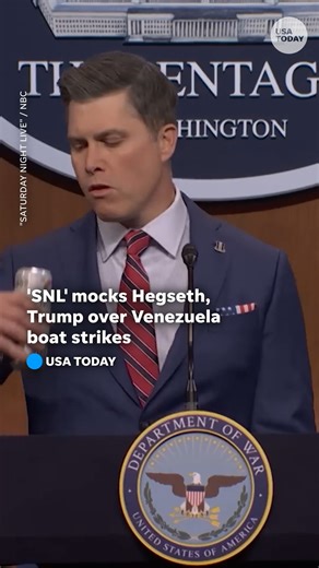 USA TODAY | "Saturday Night Live" is back to take on the Trump administration's Venezuelan boat strikes. The sketch show's latest cold open starred... | Instagram